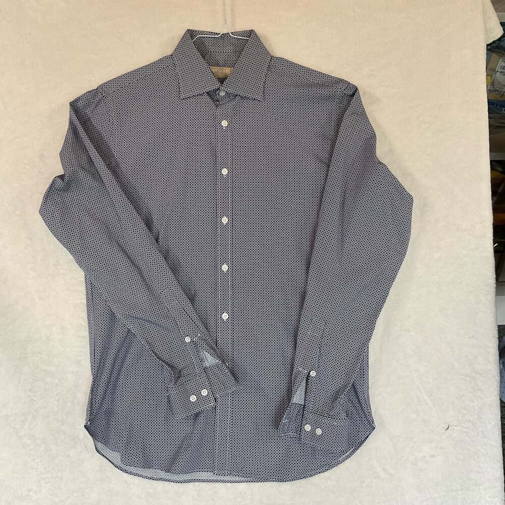 Michael Kors Men's Slim Fit Long Sleeve Button Up Dress Shirt 15.5 34/35